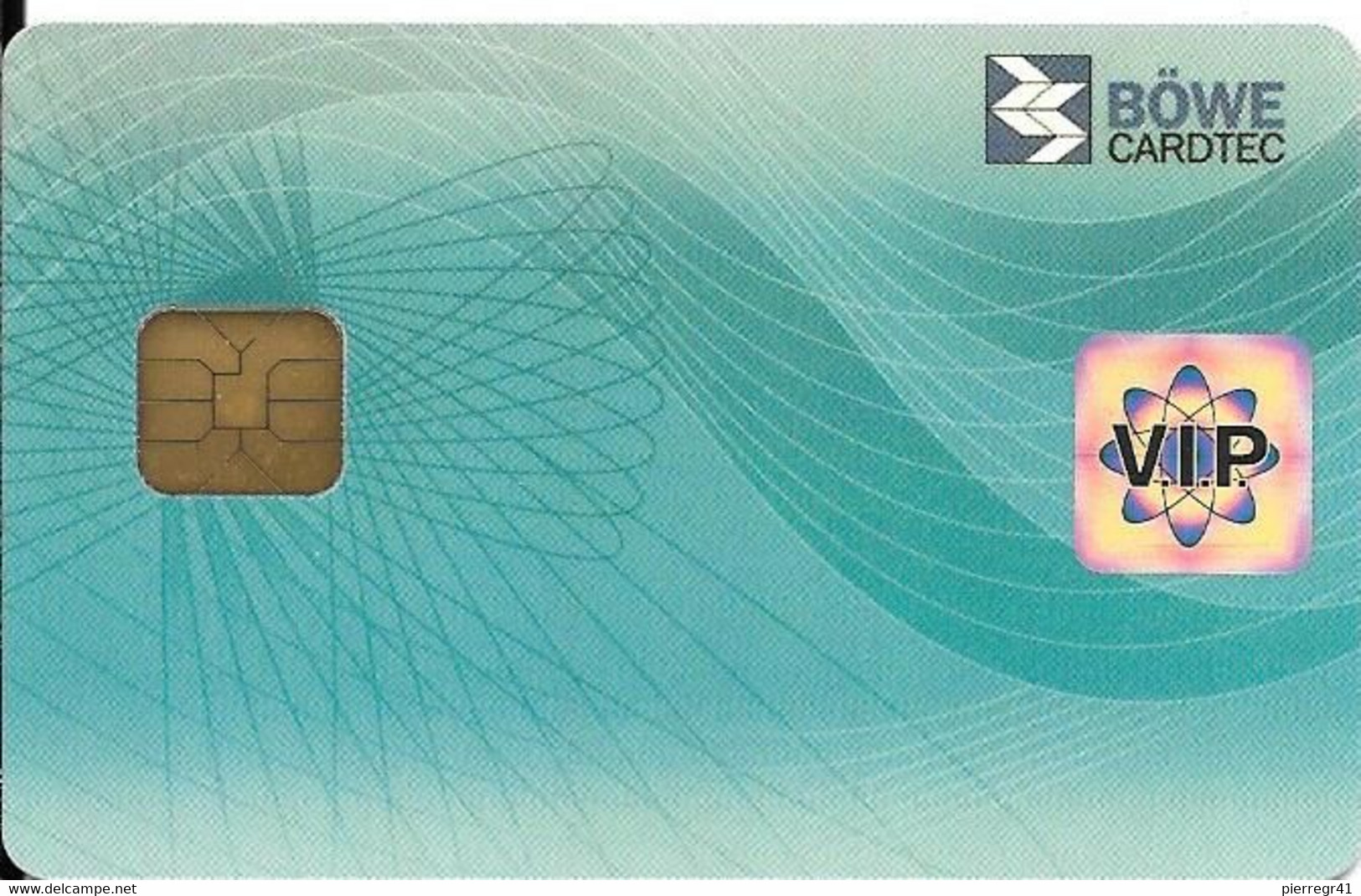 -CARTE-PUCE-MAGNETIQUE-Allemagne-CB-BANQUE BOWE CARDTEC-NEUVE-Modele-Plastic Epais Glacé-TBE-RARE - Tarjeta Bancaria Desechable