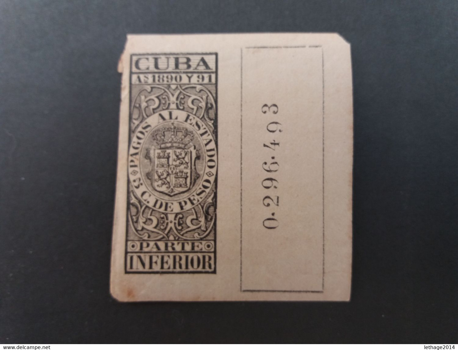 STAMPS CUBA 1890  "Pagos Al Estado " Fiscal Stamps For Telegraphs. MNH - Telegraafzegels