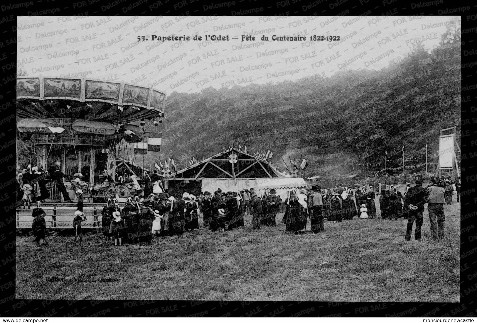 Ergué-Gabéric – Papeterie De L’Odet - Fête Du Centenaire 1922 (Ed. Villard). Carte Nᵒ 53. - Ergué-Gabéric