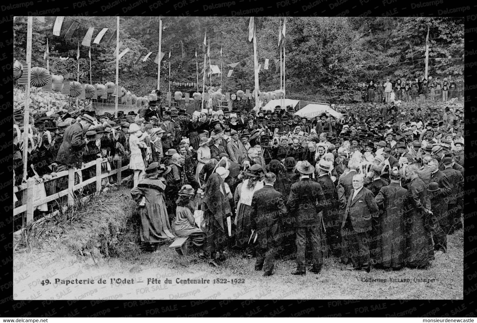 Ergué-Gabéric – Papeterie De L’Odet - Fête Du Centenaire 1922 (Ed. Villard). Carte Nᵒ 49. - Ergué-Gabéric