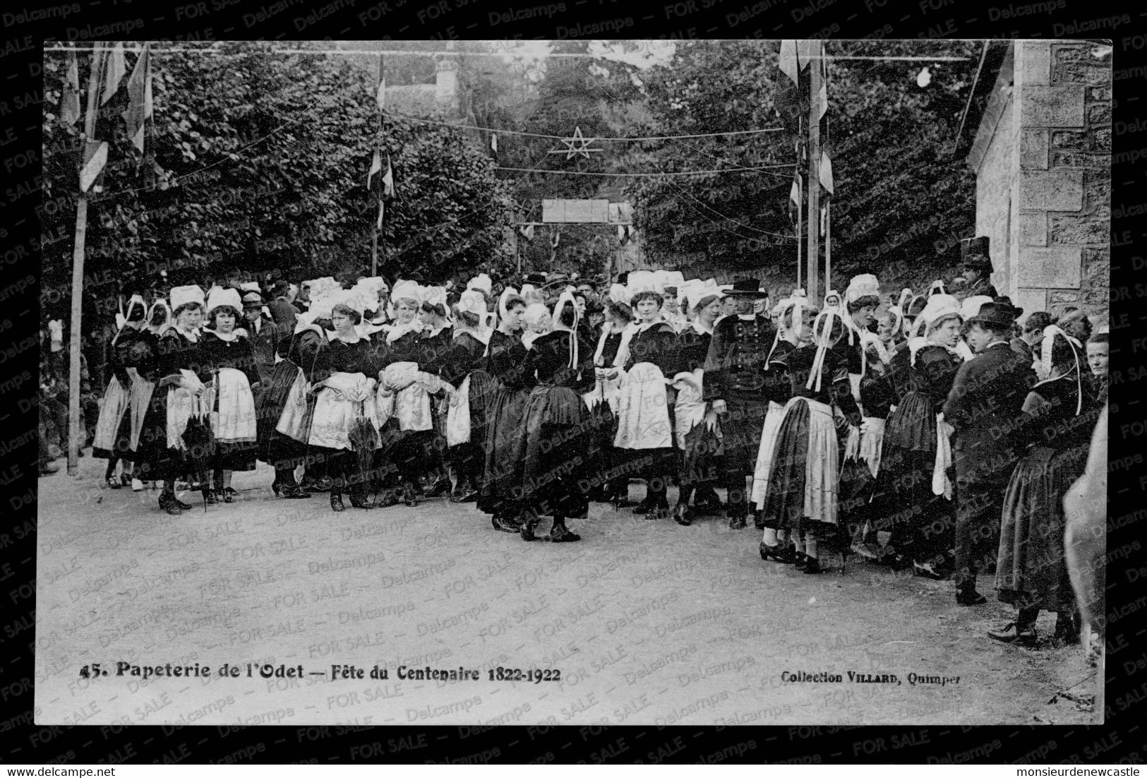 Ergué-Gabéric – Papeterie De L’Odet - Fête Du Centenaire 1922 (Ed. Villard). Carte Nᵒ 45. - Ergué-Gabéric