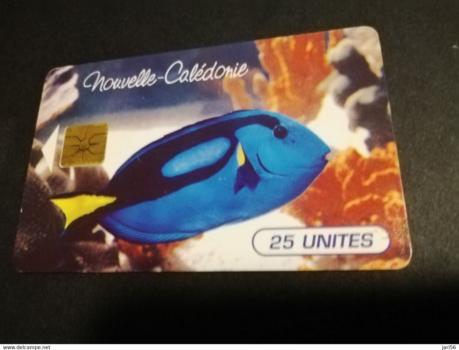 NOUVELLE CALEDONIA  CHIP CARD 25  UNITS   TROPICAL FISH BLEU    LOT 00119    ** 4180 ** - New Caledonia