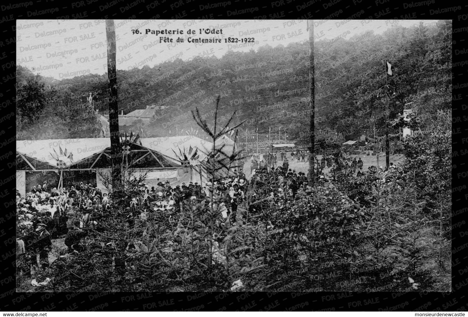 Ergué-Gabéric – Papeterie De L’Odet - Fête Du Centenaire 1922 (Ed. Villard). Carte Nᵒ 36. - Ergué-Gabéric