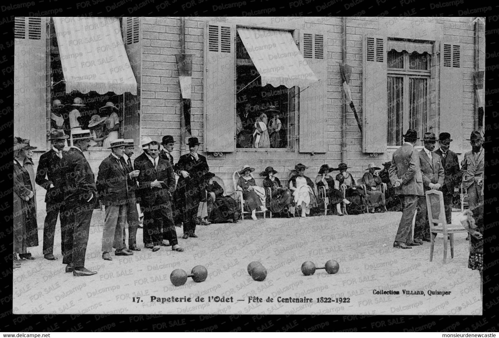 Ergué-Gabéric – Papeterie De L’Odet - Fête Du Centenaire 1922 (Ed. Villard). Carte Nᵒ 17. - Ergué-Gabéric