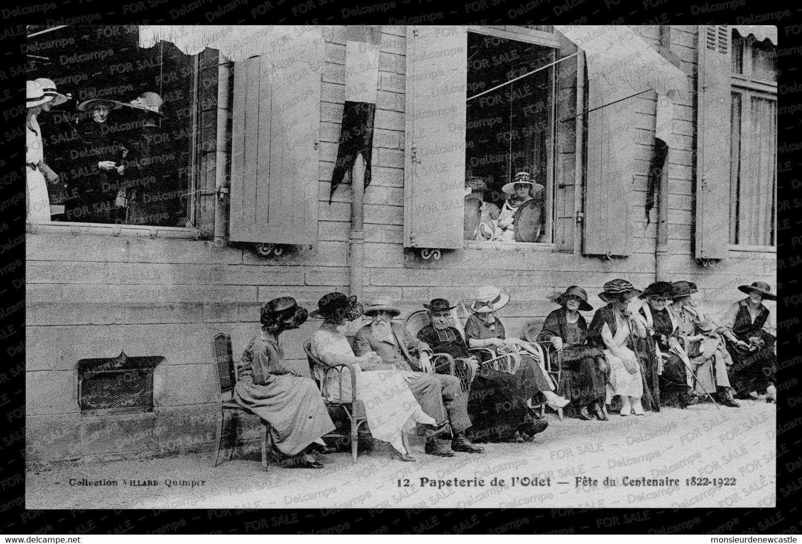 Ergué-Gabéric – Papeterie De L’Odet - Fête Du Centenaire 1922 (Ed. Villard). Carte Nᵒ 12. - Ergué-Gabéric