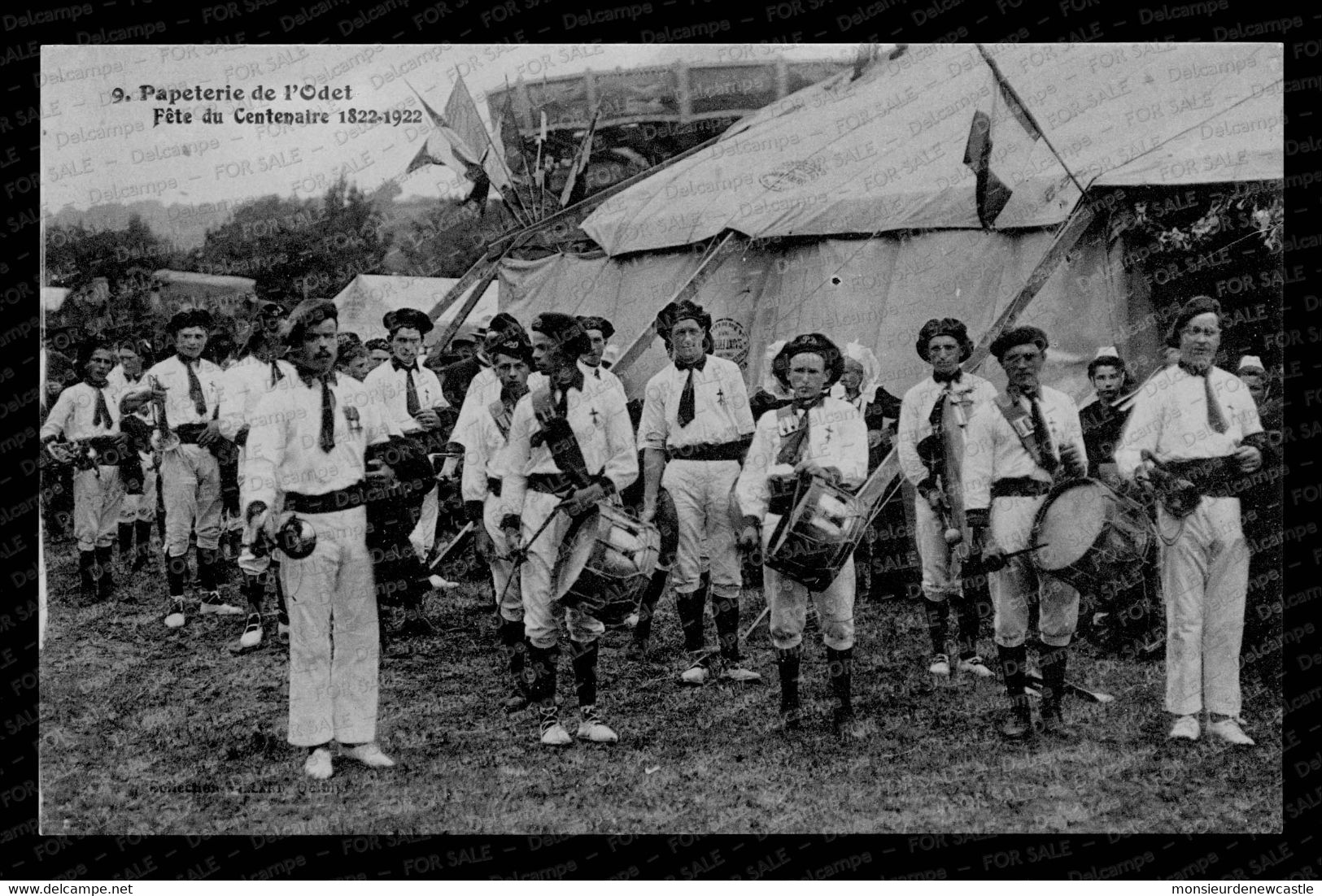 Ergué-Gabéric – Papeterie De L’Odet - Fête Du Centenaire 1922 (Ed. Villard). Carte Nᵒ 9. - Ergué-Gabéric