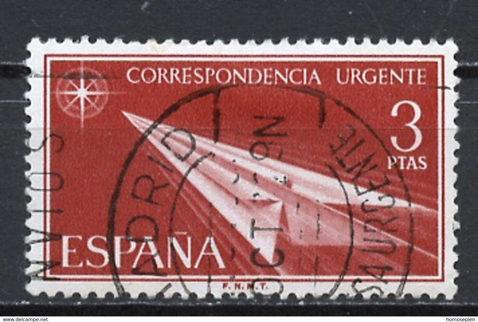 Espagne - Spain - Spanien Exprès 1956-66 Y&T N°EX32 - Michel N°EM1553 (o) - 3p Flèche De Papier - Eilbriefmarken