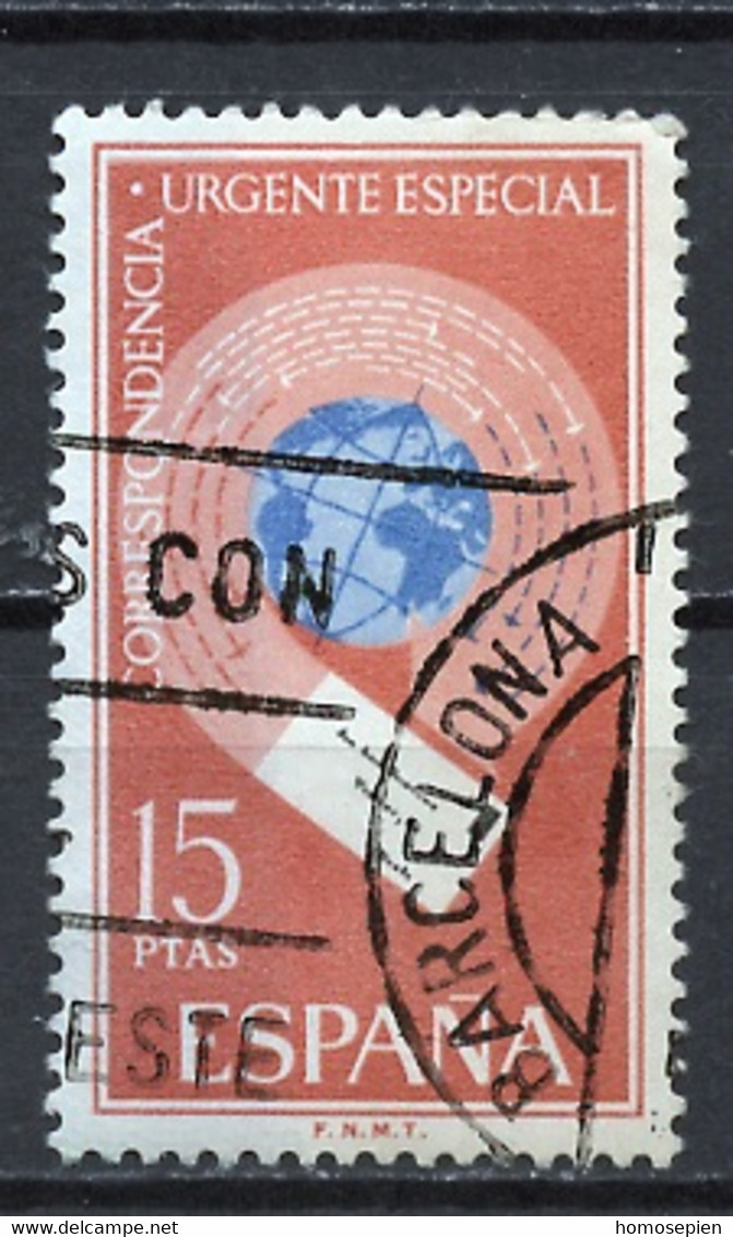 Espagne - Spain - Spanien Exprès 1971 Y&T N°EX37 - Michel N°EM1937 (o) - 15p Globe Et Courrier - Correo Urgente