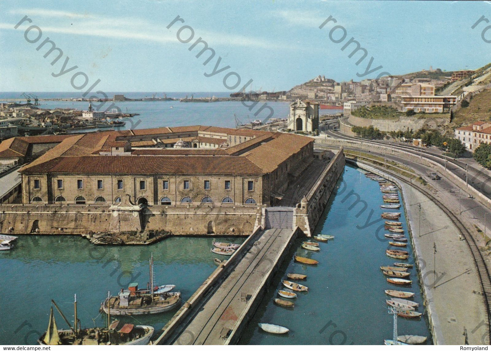 CARTOLINA, ANCONA  ,MARCHE ,MOLE VANVITELLIANA  E PANORAMA  ,VIAGGIATA , COLOR,PORTO,BARCHE,MARE - Ancona