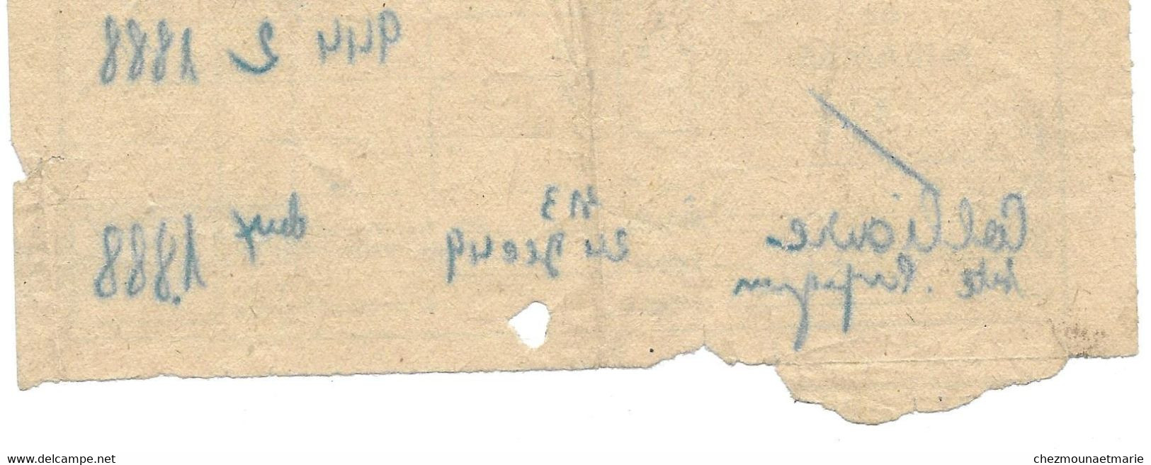 1944 MIRAMAS (13) A COLLIOURE (66) VIA SETE ET PERPIGNAN - BILLET DE TRAIN OU RECU POUR 2 VOYAGEURS - SNCF - Europa