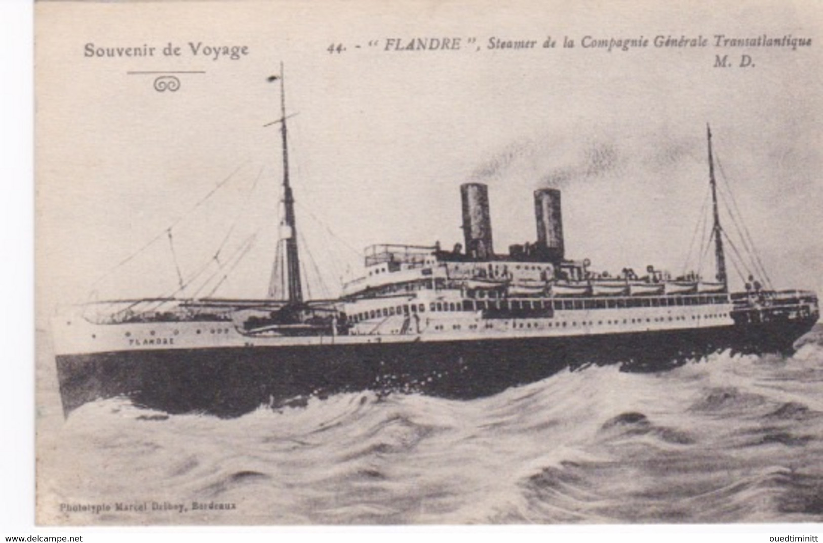 Le Flandre, Steamer De La Compagnie Générale Transatlantique - Steamers