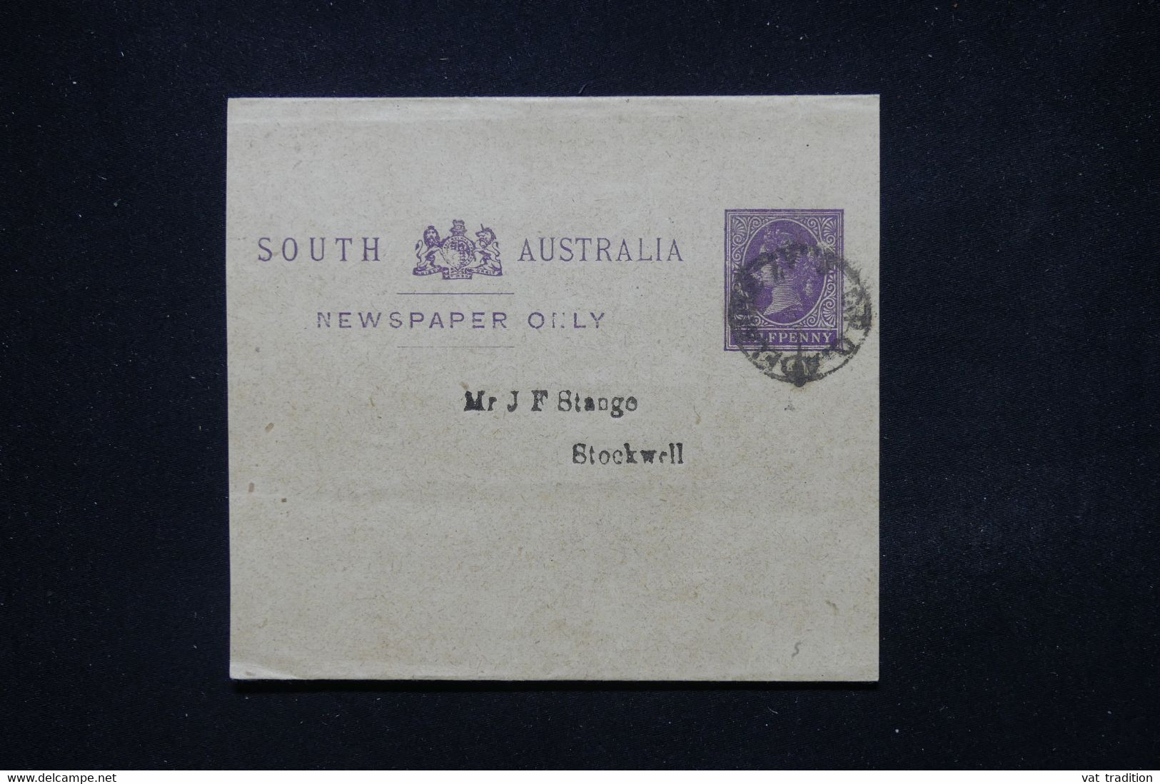 SOUTH AUTRALIA - Entier Postal Type Victoria De Adelaïde Pour Stockwell - L 81123 - Storia Postale