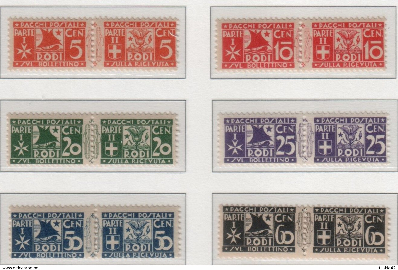 Egeo - Emissioni Generali 1934 Pacchi Postali "Soggetti Vari" Serie Cpl 11v MNH** - Egée