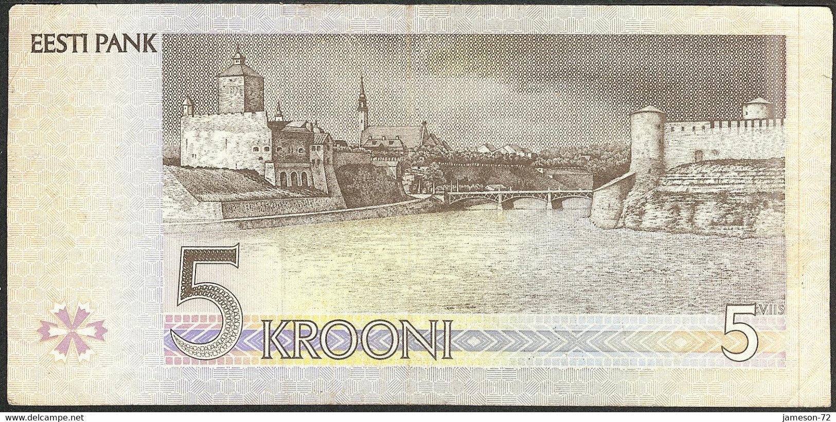 ESTONIA - 5 Krooni 1994 (1997) P# 76 Europe Banknote - Edelweiss Coins - Estonia