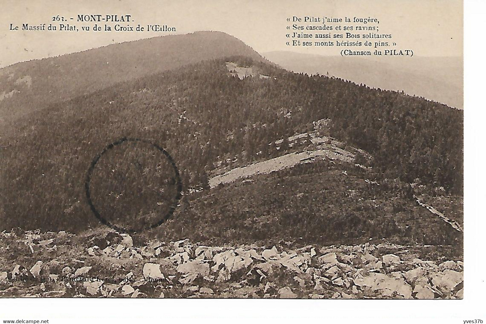 MONT-PILAT - Le Massif Du Pilat, Vu De La Croix De L'Oeillon - Mont Pilat