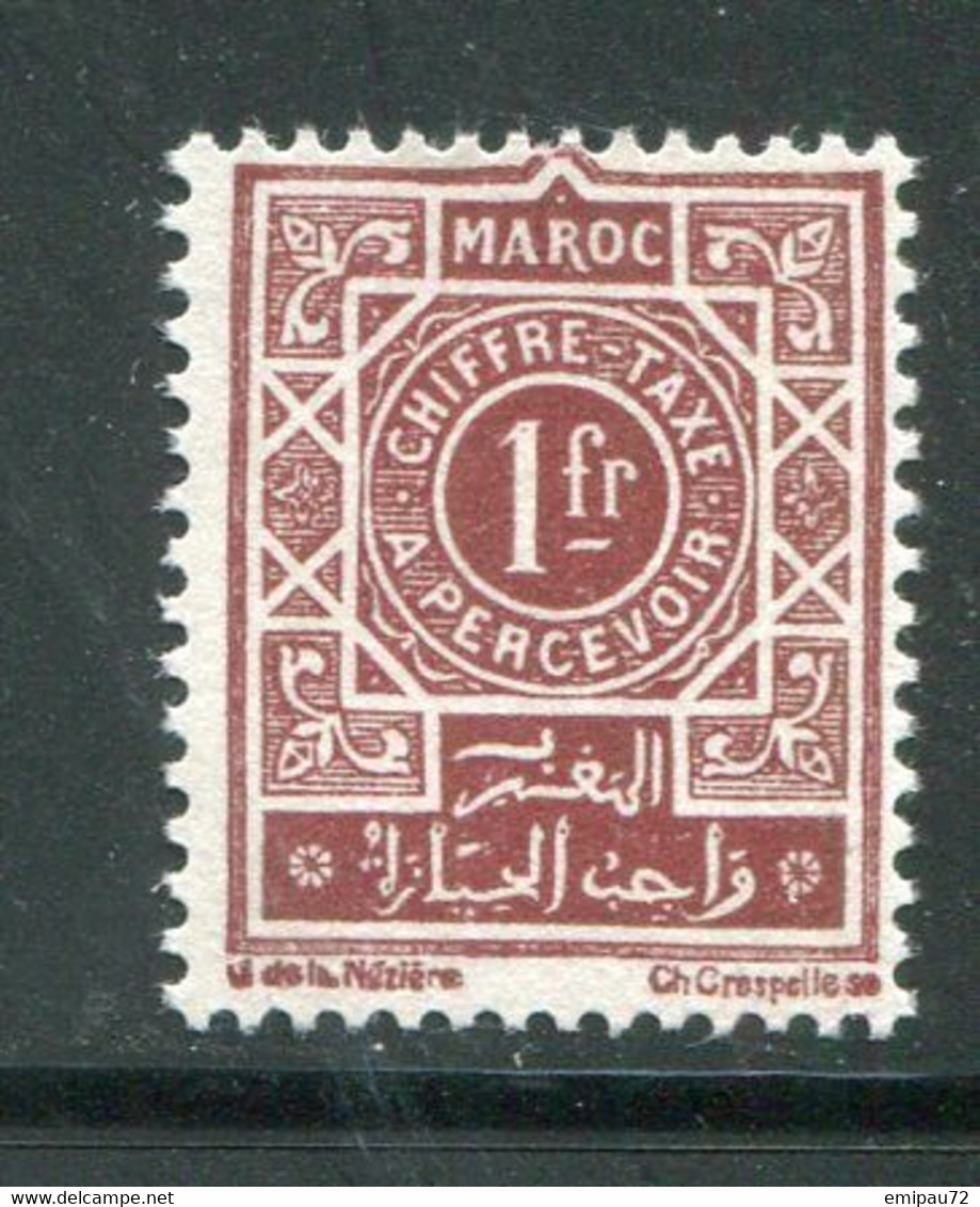 MAROC- Taxe Y&T N°33- Oblitéré - Timbres-taxe