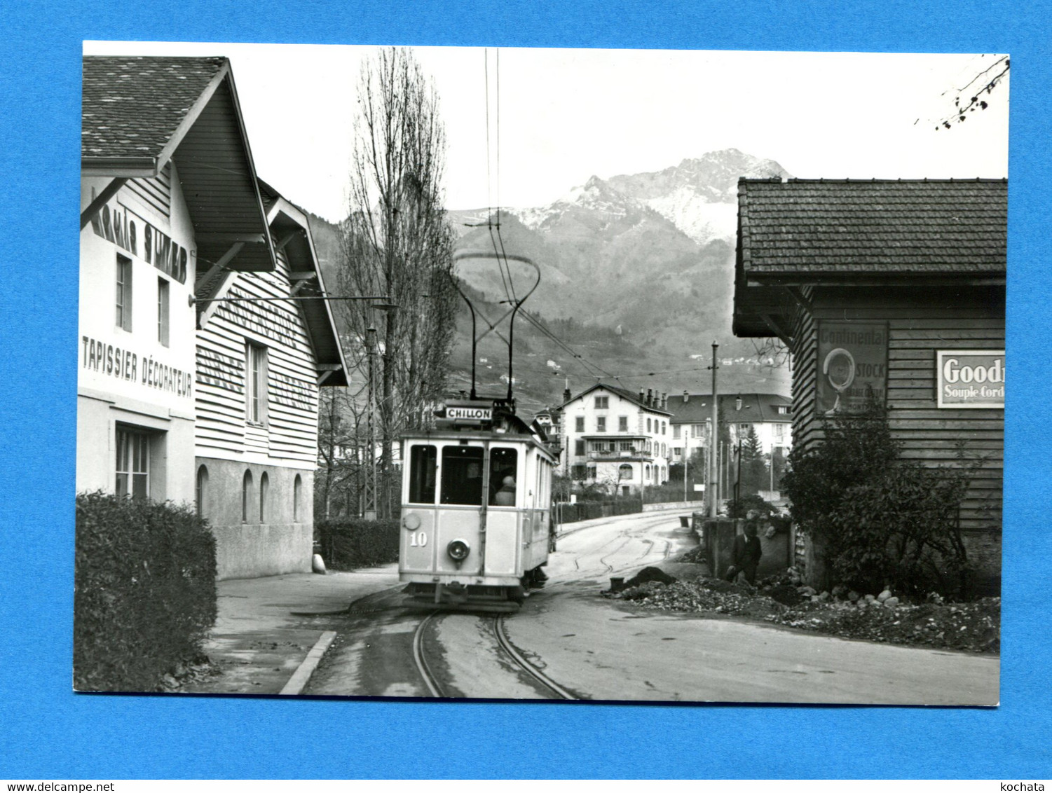 B878, Locomotive Suisse, Switzerland, Tram Pour Chillon, Clarens Vers 1930, BVA, GF, Non Circulée - Strassenbahnen