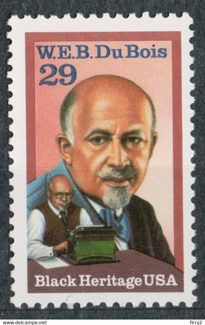 USA Scott # 2617    1992  Black Heritage -  W.E.B. Du Bois   29c    Mint NH  (MNH) - Nuevos