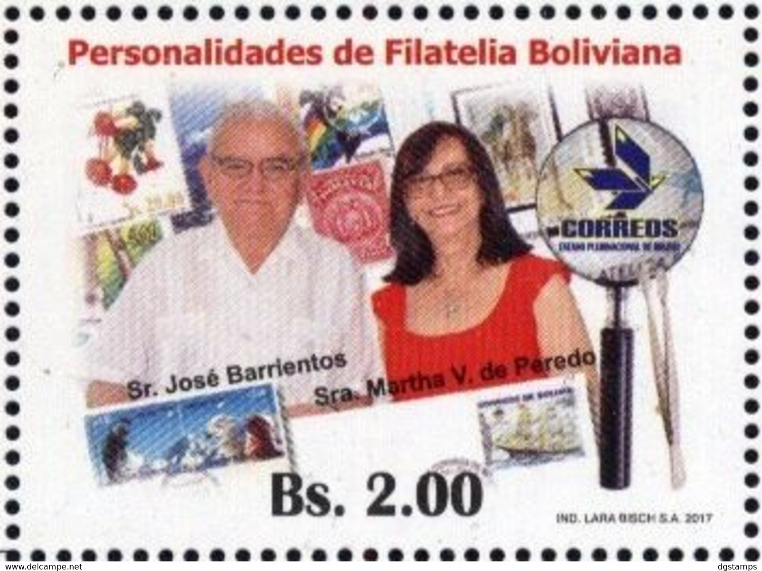 Bolivia 2017 FDC CEFIBOL 2292. Personalidades De La Filatelia Boliviana. Sello Sobre Sello. - Bolivië