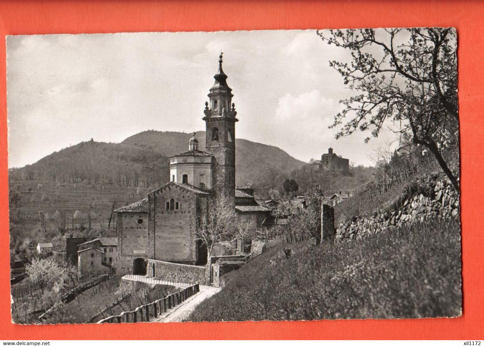 ZFD-34  Chiesa Di Carona.  Circulé  1959, Tampoon Radio-Ascoltatori. . Mayr - Carona 