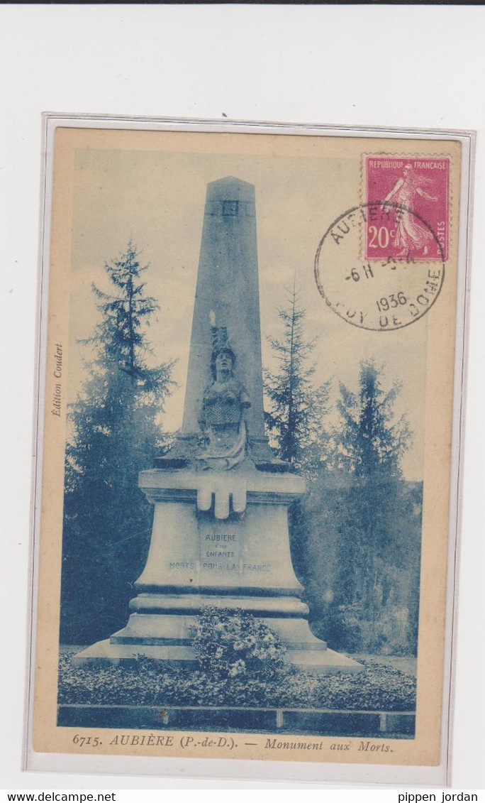 63  AUBIERE  ****Monument Aux Morts - Aubiere