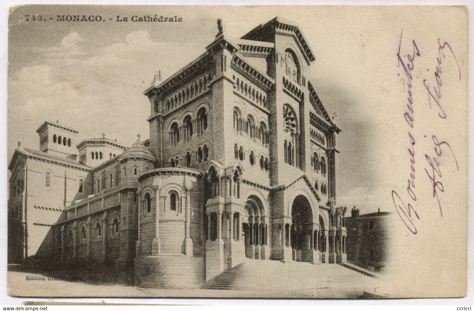 MONACO  -  La Cathédrale  -  1904 - Cathédrale Notre-Dame-Immaculée