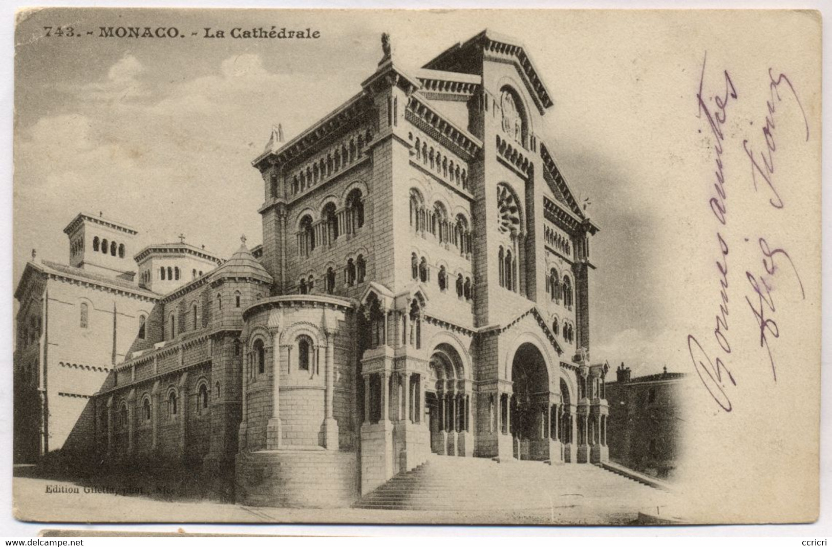 MONACO  -  La Cathédrale  -  1904 - Kathedrale Notre-Dame-Immaculée