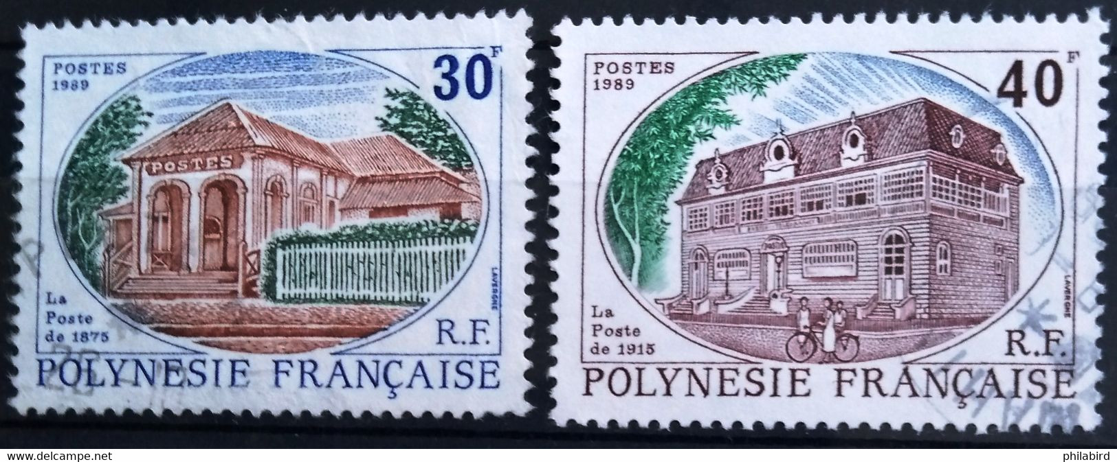 POLYNESIE                N° 322/323                   OBLITERE - Usados