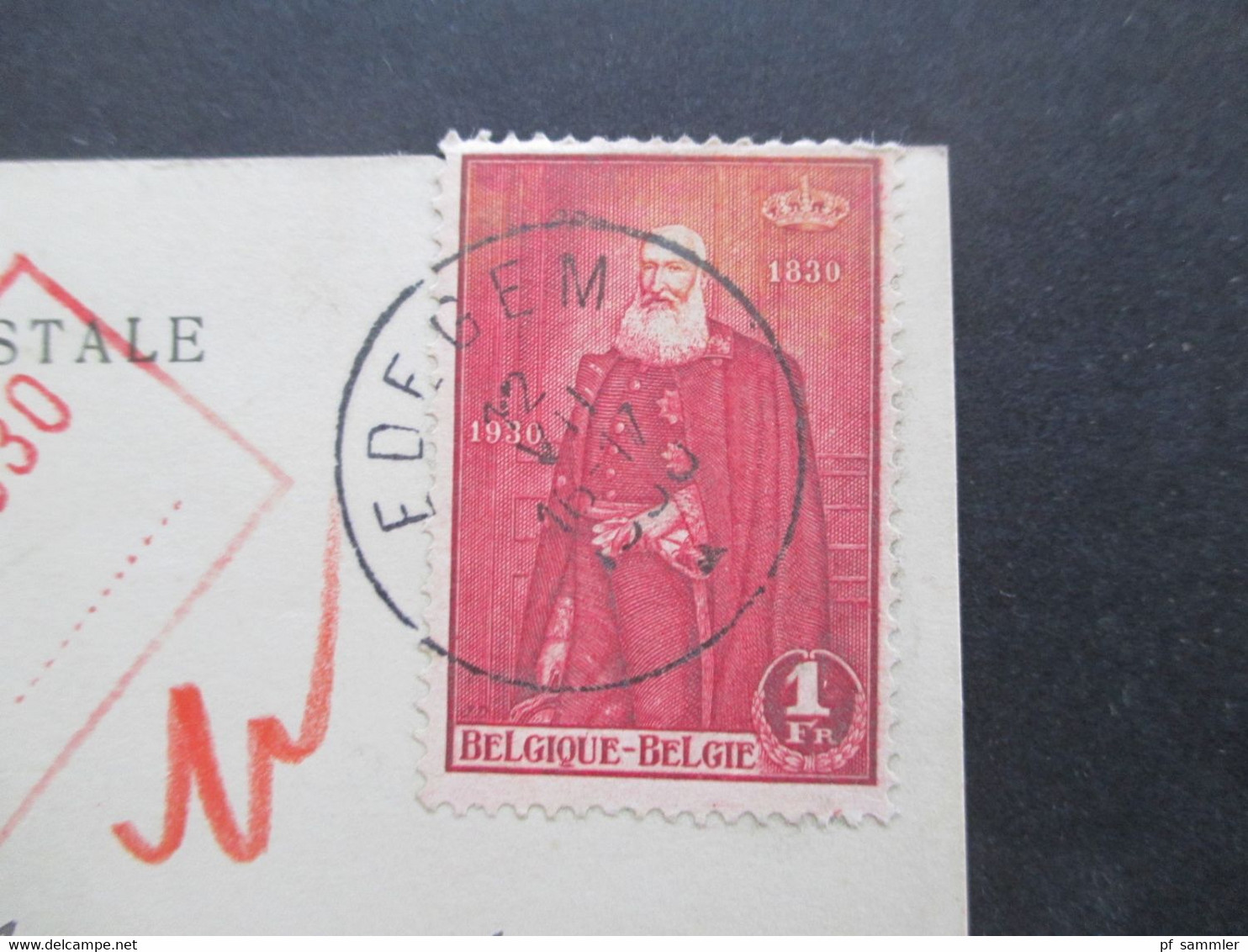 Belgien 1930 PK Firmenkarte H. Kiesslaing Edeghem Lez Anvers An Das Komitee Für Chilisalpeter In Berlin Michel Nr. 285 - Lettres & Documents