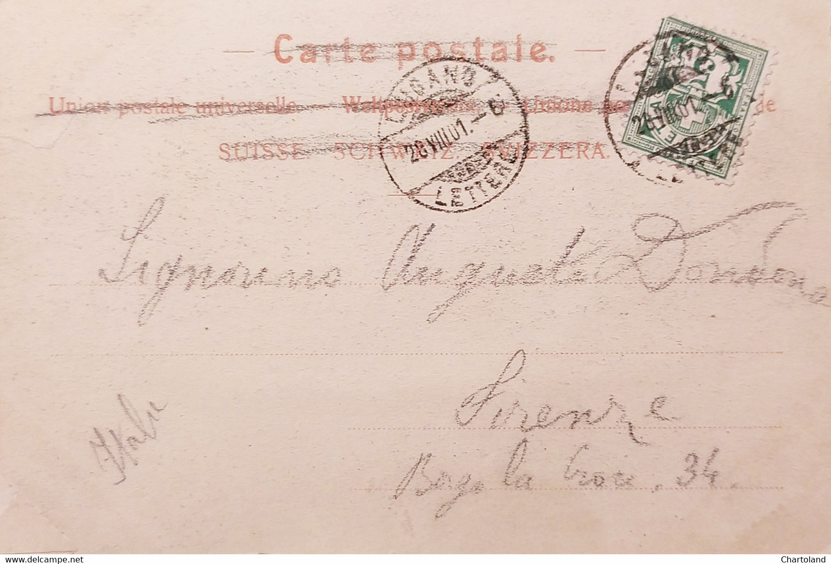 Cartolina - Svizzera - Lugano - Quai - 1901 - Ohne Zuordnung