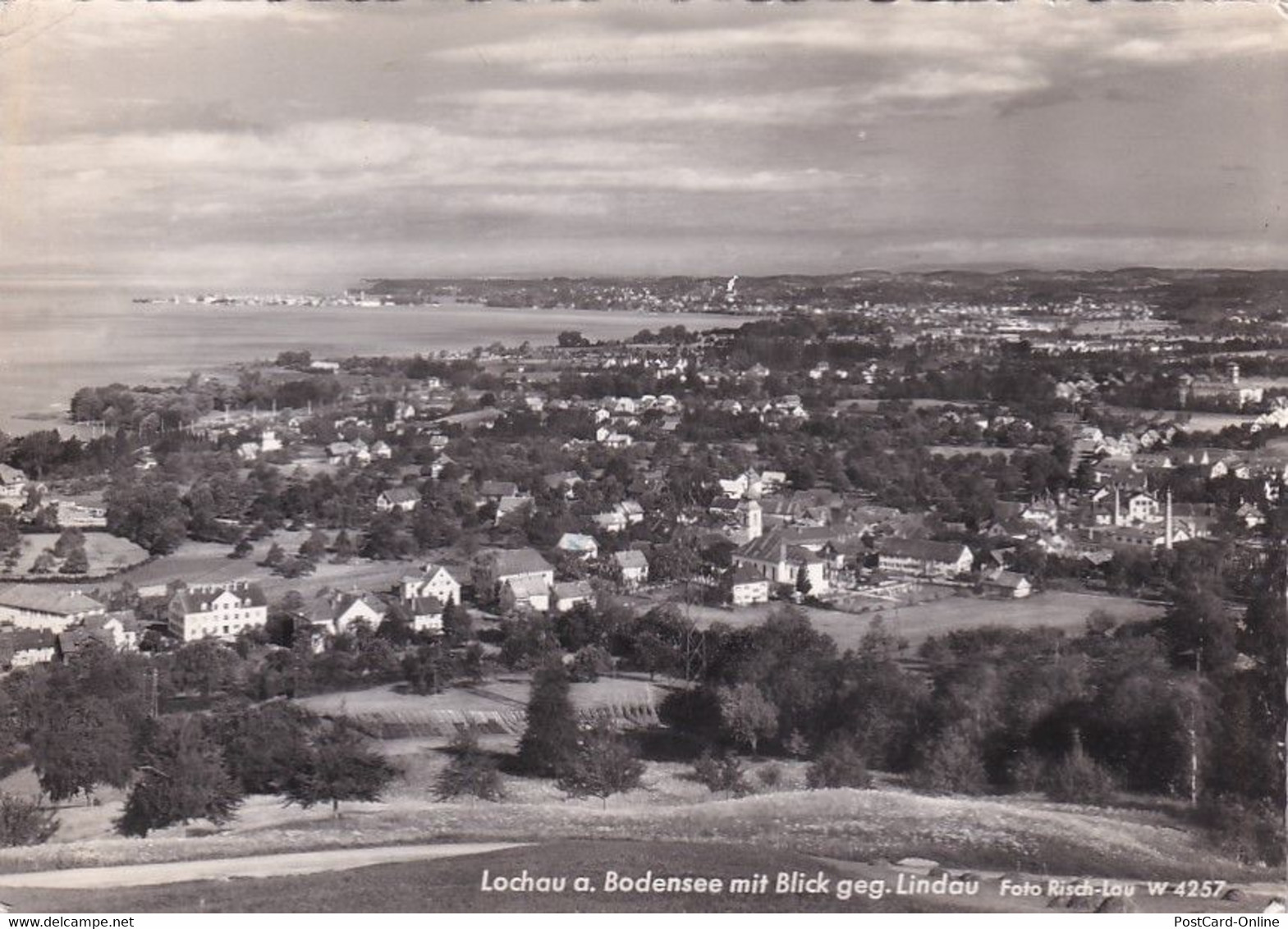 2120 - Österreich - Vorarlberg , Lochau Am Bodensee Mit Blick Gegen Lindau - Gelaufen 1957 - Lochau