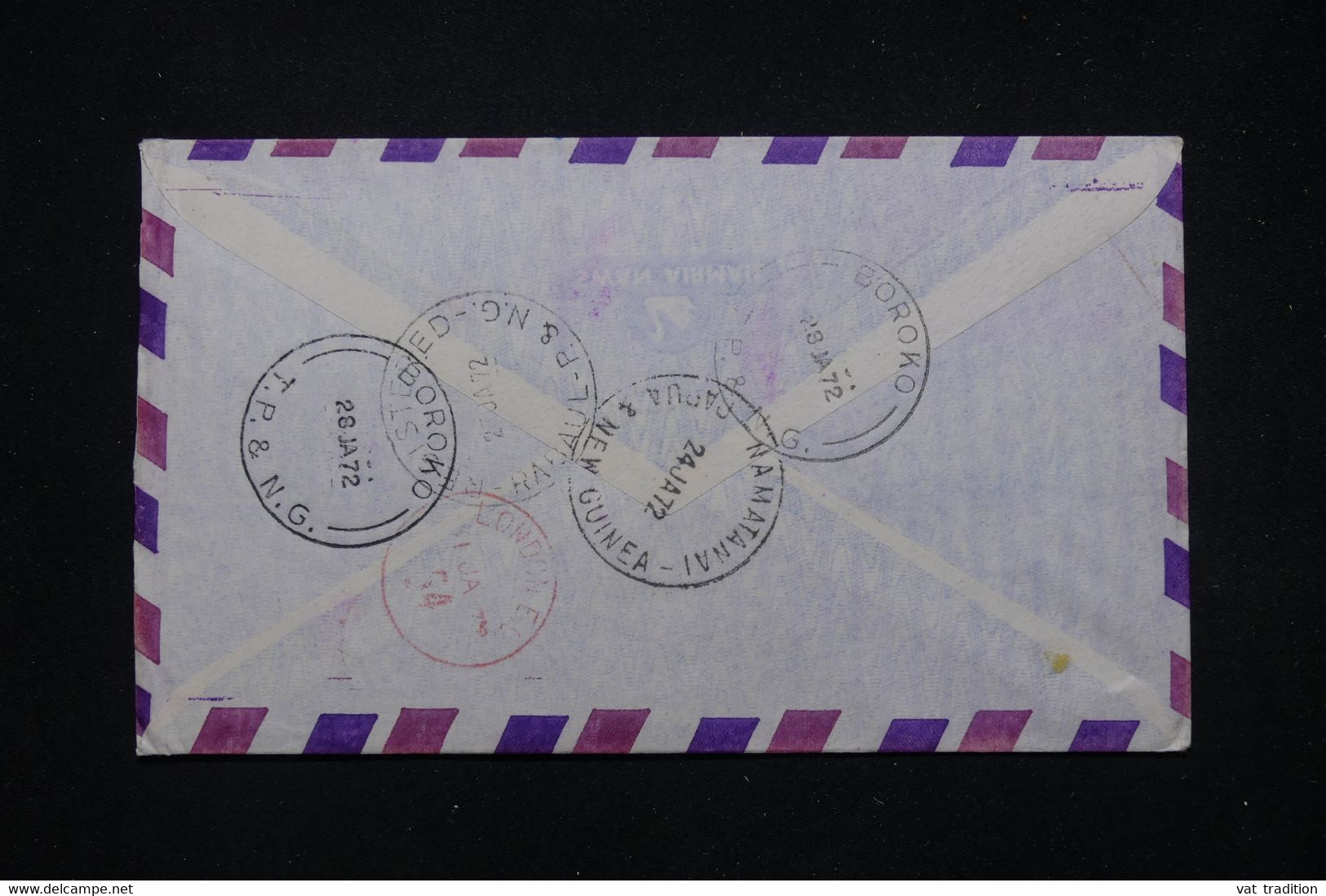 PAPOUASIE NOUVELLE GUINÉE - Enveloppe En Recommandé De Namatanai Pour L 'Allemagne En 1972 Via Londres - L 81169 - Papua New Guinea