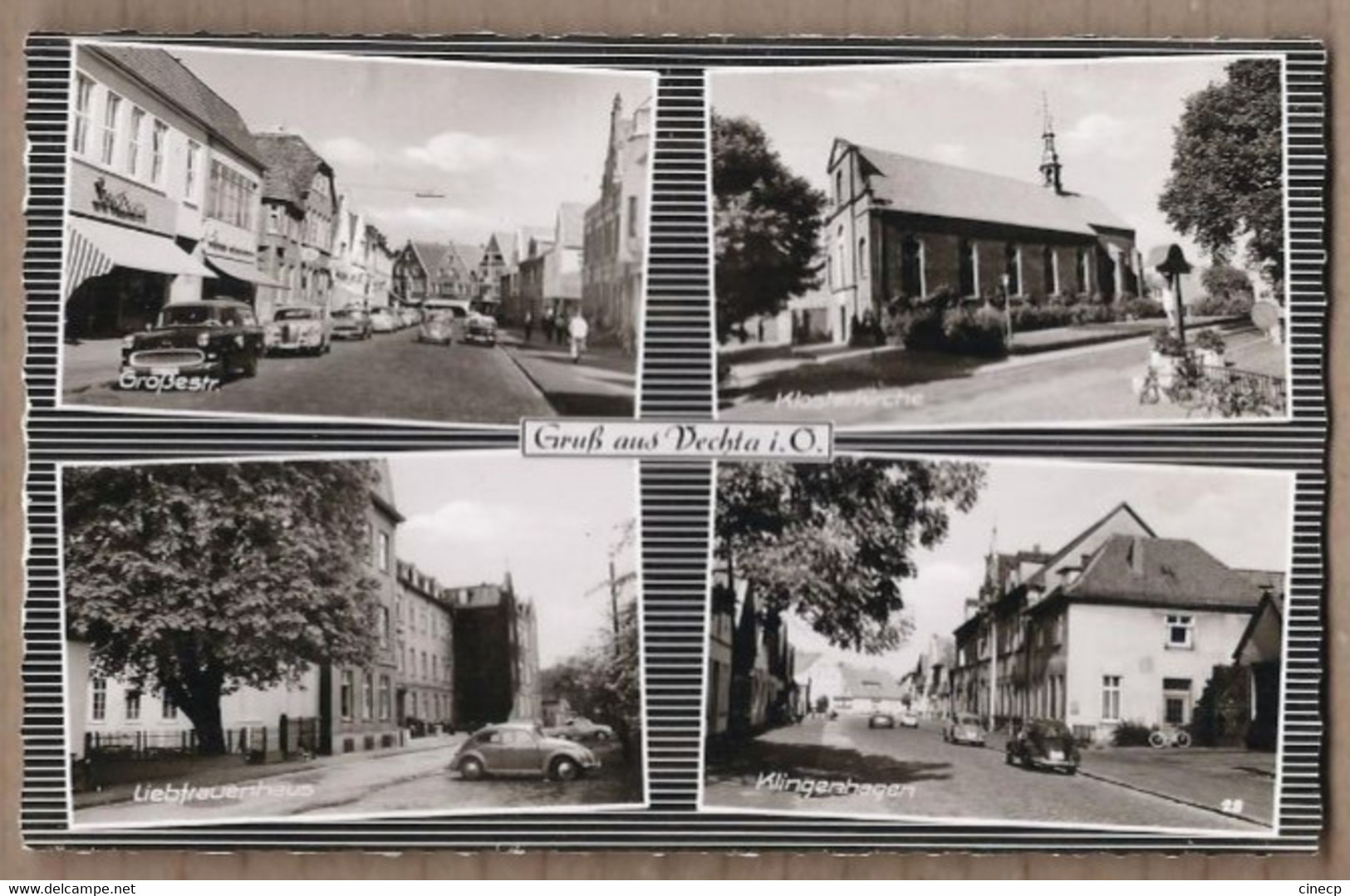 CPSM ALLEMAGNE - VECHTA - GRUSS AUS Vechta I. O. - TB CP Multivue Dont Grosstr. , Klosterkirche , Klingenhagen , Autos - Vechta