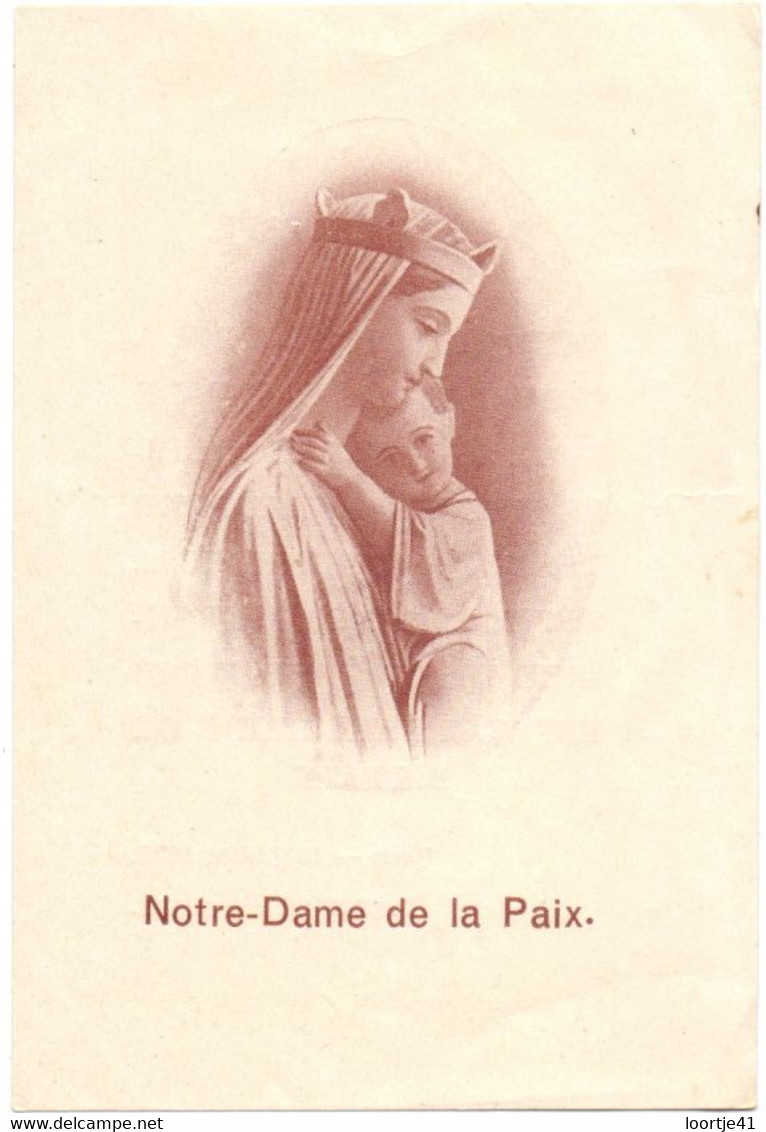 Devotie Devotion - Notre Dame De La Paix - 1937 - Andachtsbilder