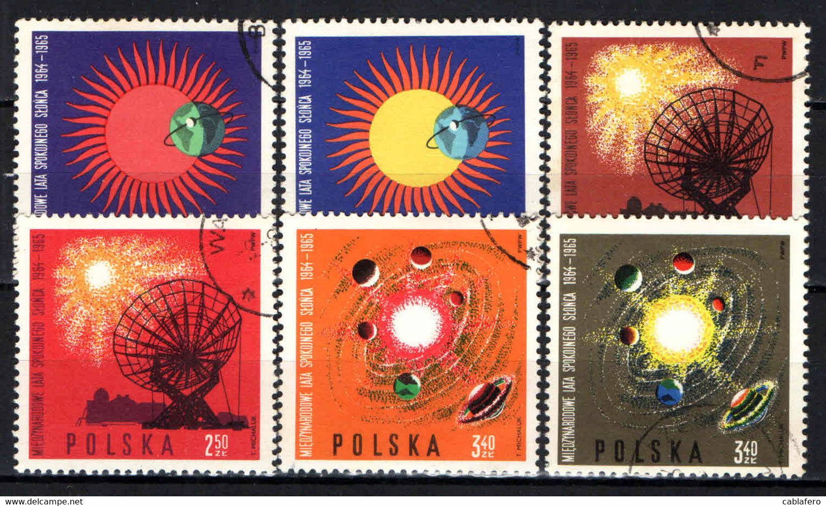 POLONIA - 1965 - International Quiet Sun Year, 1964-65 - USATI - Gebraucht