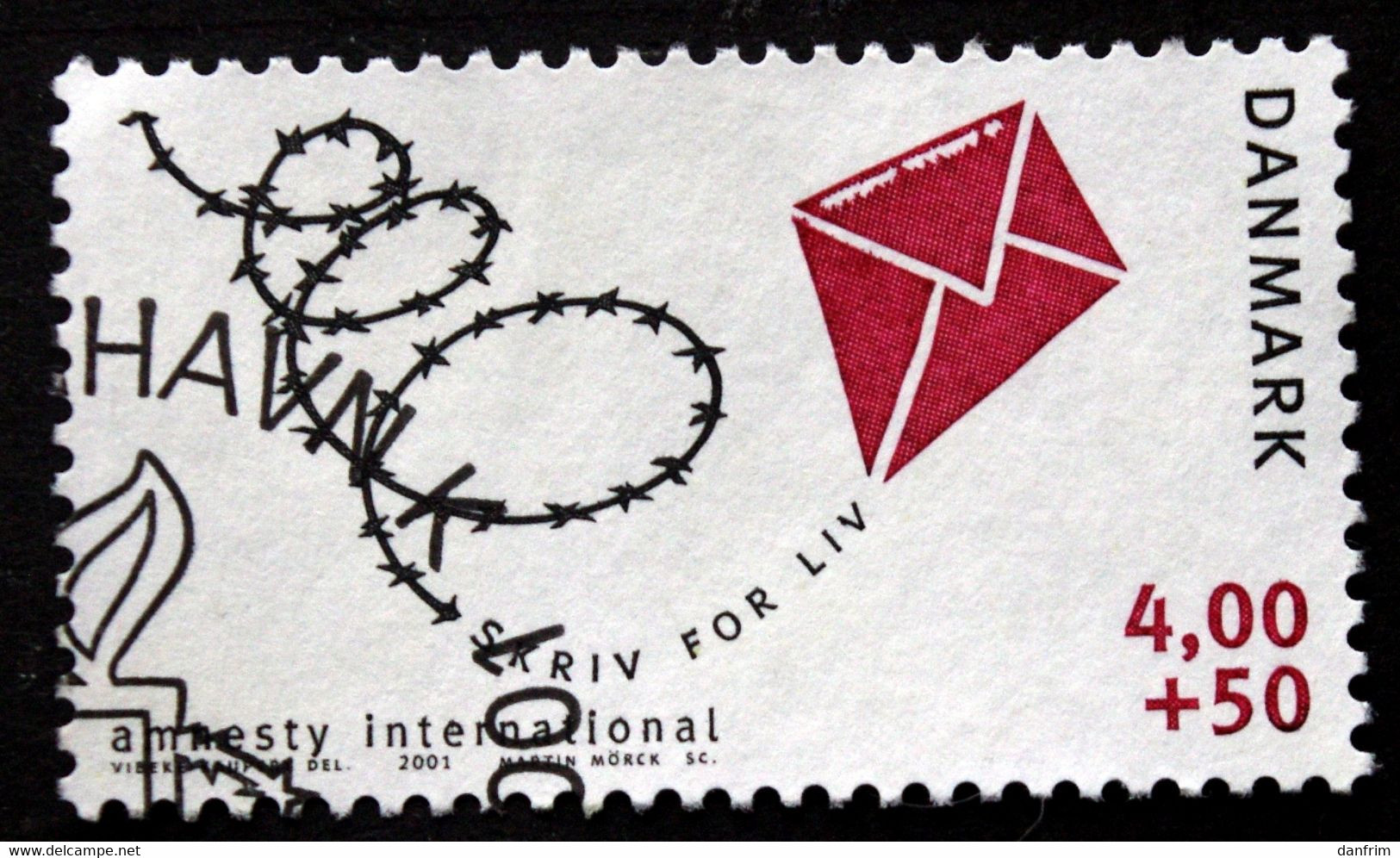 Denmark 2001  Amnesty International   MiNr.1270  ( Lot  C 1439 ) - Gebruikt