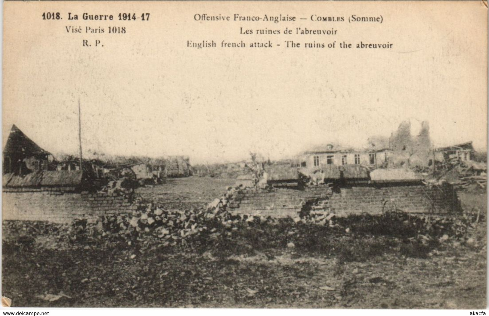 CPA La Guerre 1914-17 Offensive Franco-Anglaise - Combles (120822) - Combles
