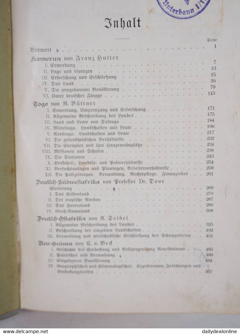 Fachbuch Das Überseeische Deutschland Kolonien Militaria Buch der Hitlerjugend Ellwangen Unterbann I/123