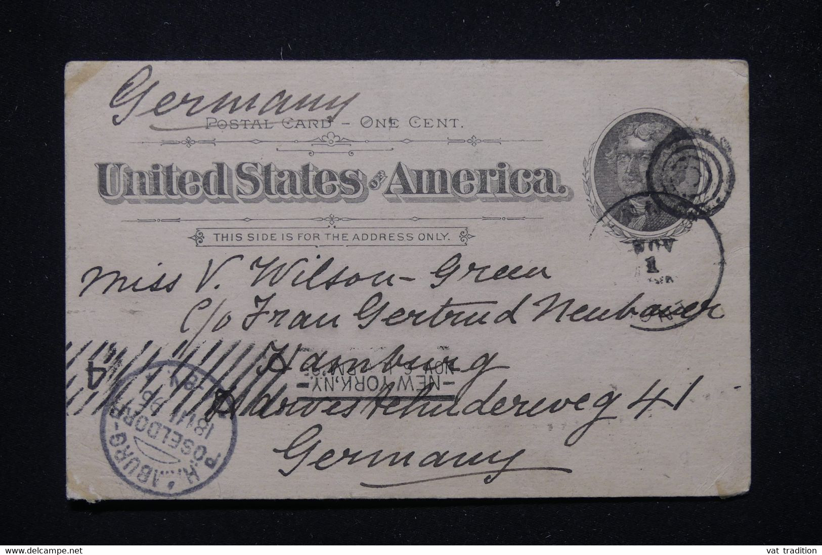 ETATS UNIS - Entier Postal  De Ennis En 1896 Pour L 'Allemagne - L 81210 - ...-1900