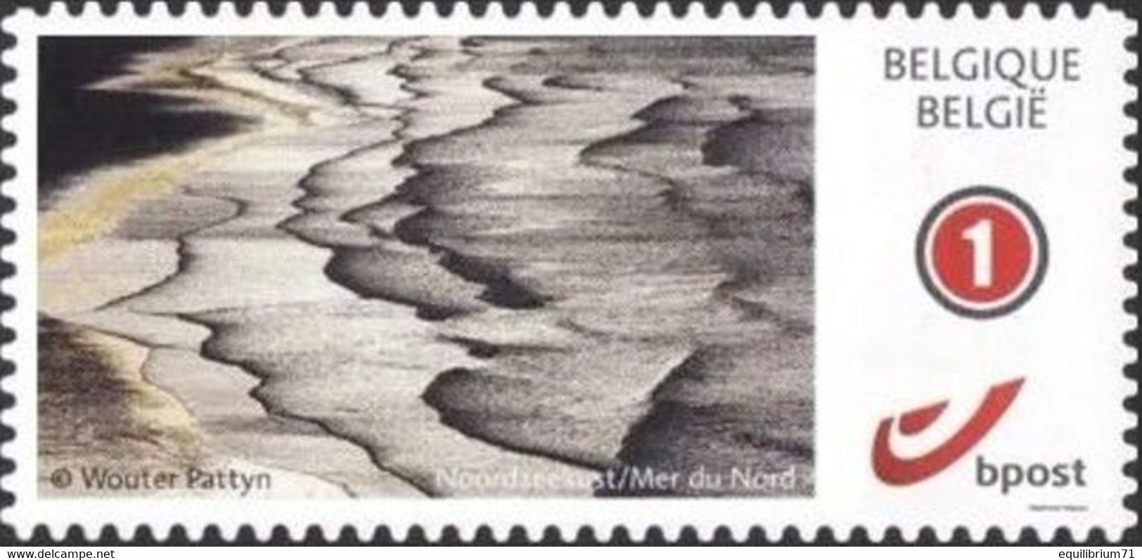 DUOSTAMP**/ MYSTAMP** Paysage Belges/Belgische Landschappen - Mer Du Nord/ Noordzee - Autocollant / Zelfklevend - Ungebraucht