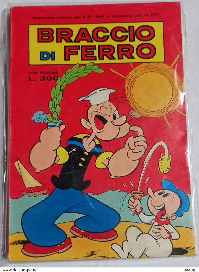 BRACCIO DI FERRO N. 65  DEL   24 GIUGNO 1977  -EDIZ. METRO (CART 48) - Humoristiques