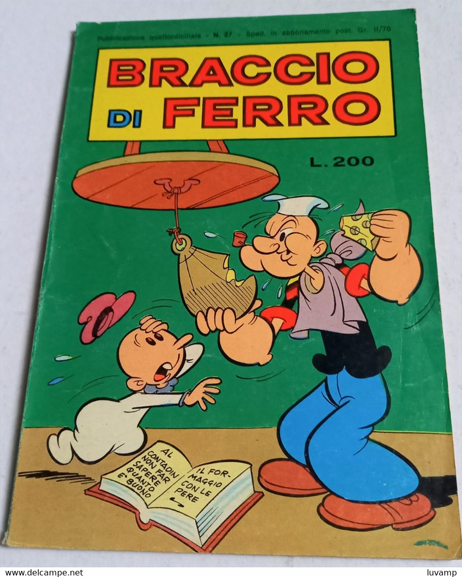 BRACCIO DI FERRO N. 27  DEL  9 GENNAIO 1976 -EDIZ. METRO (CART 48) - Humoristiques