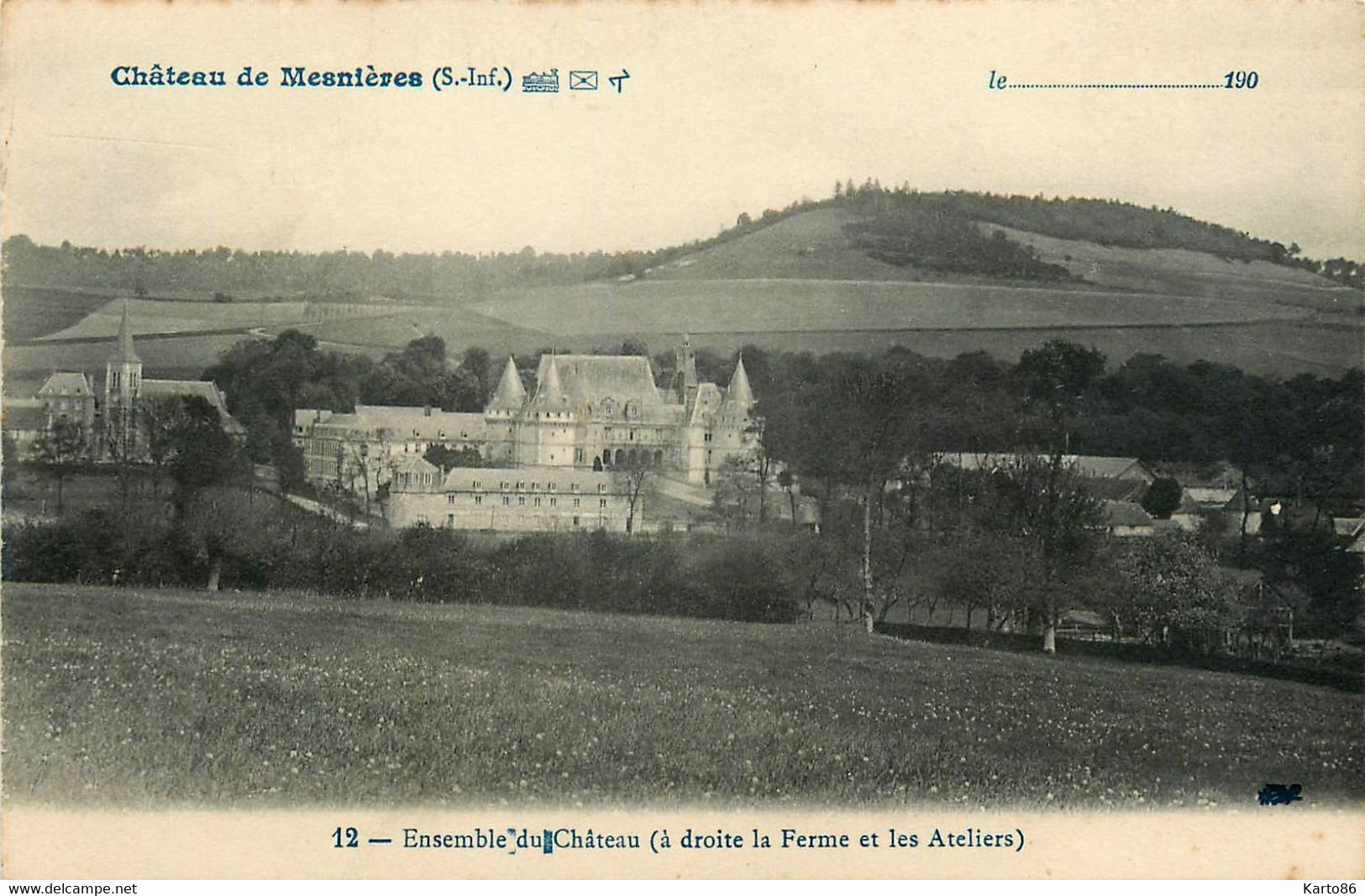 Mesnières * Le Château * Vue D'ensemble - Mesnières-en-Bray