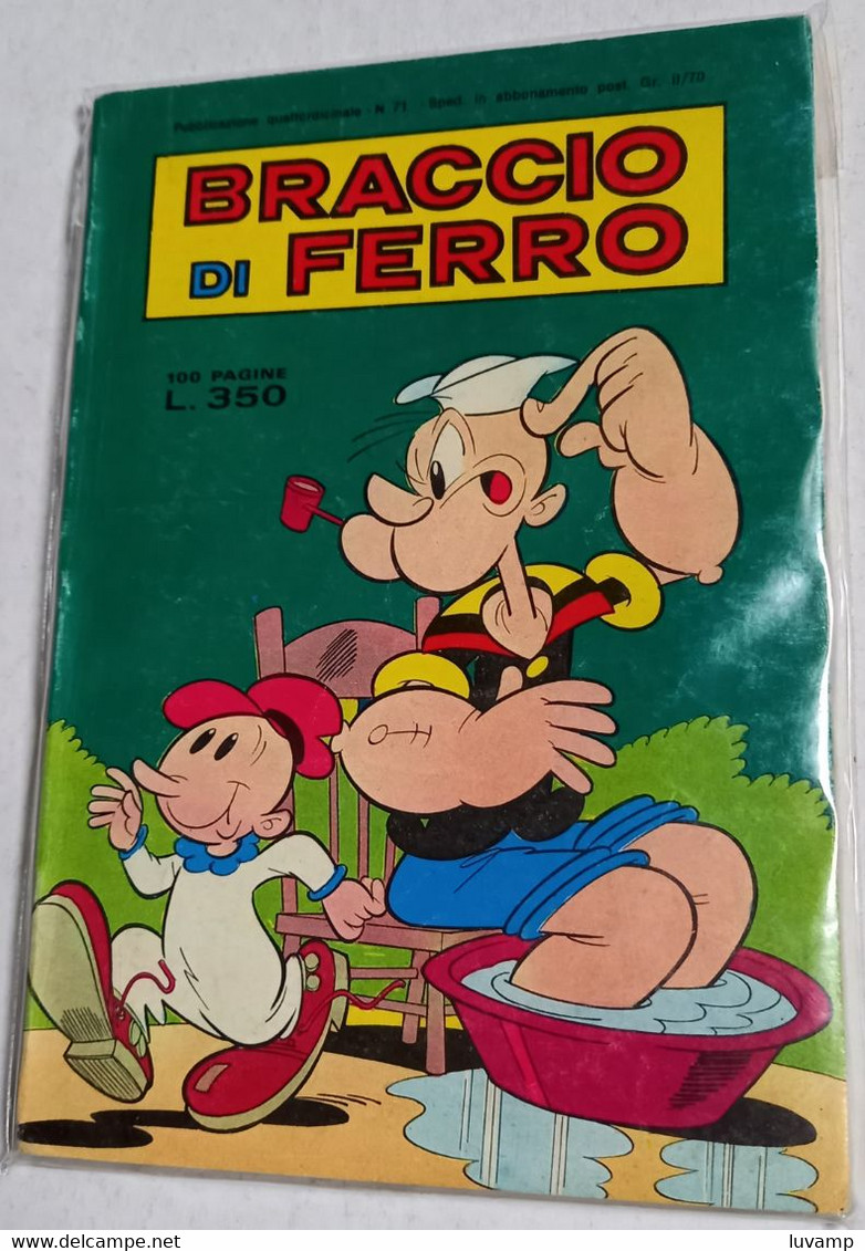 BRACCIO DI FERRO N. 71  DEL  16 SETTEMBRE 1977 -EDIZ. METRO (CART 48) - Umoristici