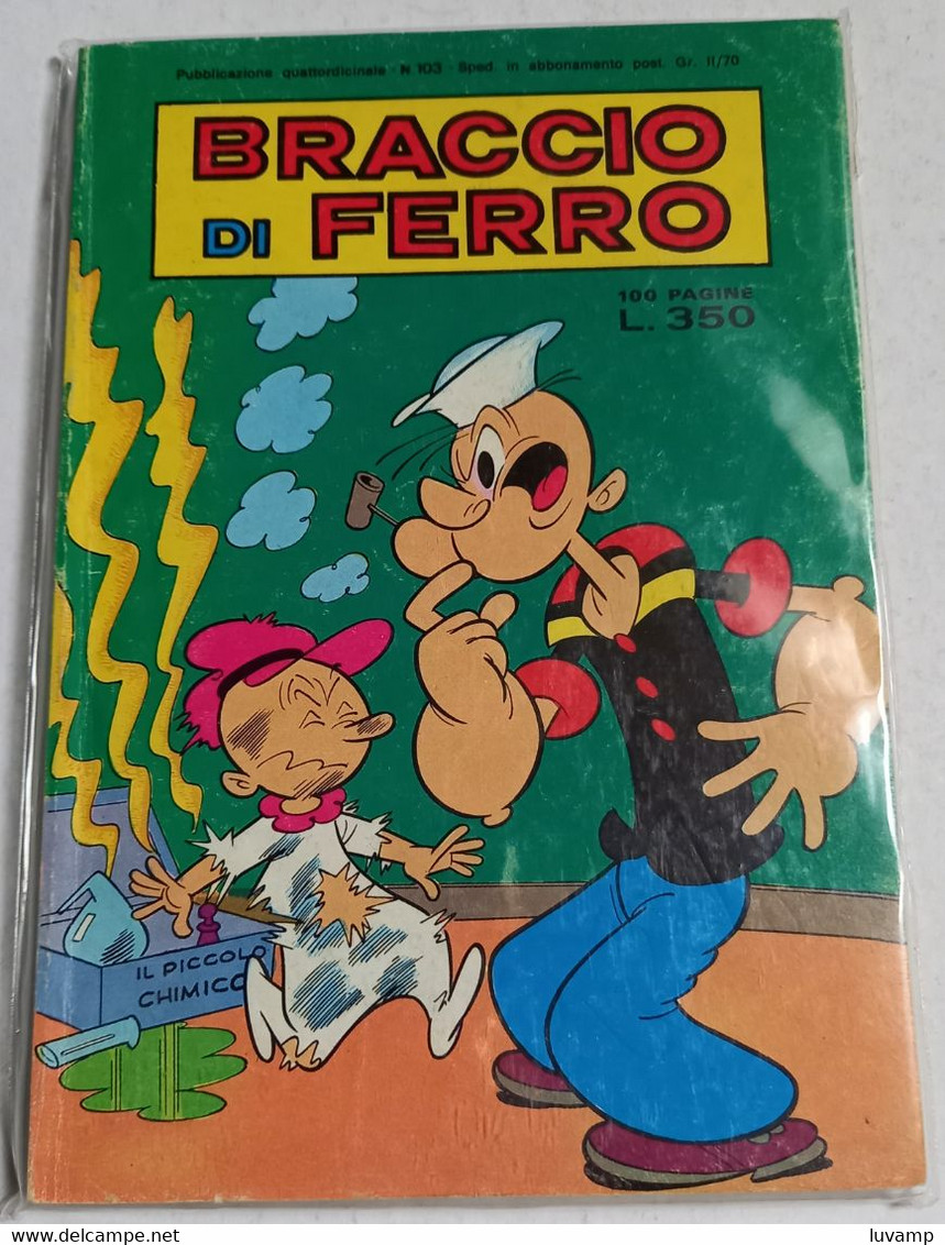 BRACCIO DI FERRO N. 103  DEL   8 DICEMBRE 1978 -EDIZ. METRO (CART 48) - Humoristiques