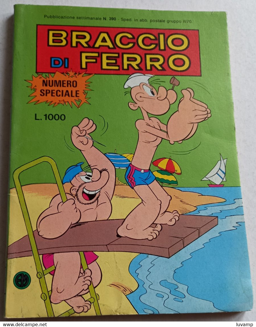 BRACCIO DI FERRO N. 390  DEL   7 SETTEMBRE 1984 -EDIZ. METRO (CART 48) - Umoristici