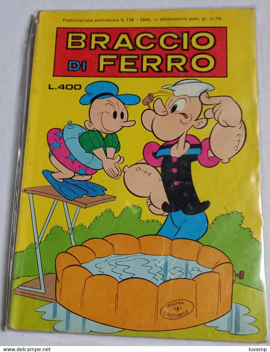 BRACCIO DI FERRO N. 126  DEL  17 AGOSTO 1979 -EDIZ.  METRO (CART 48) - Umoristici