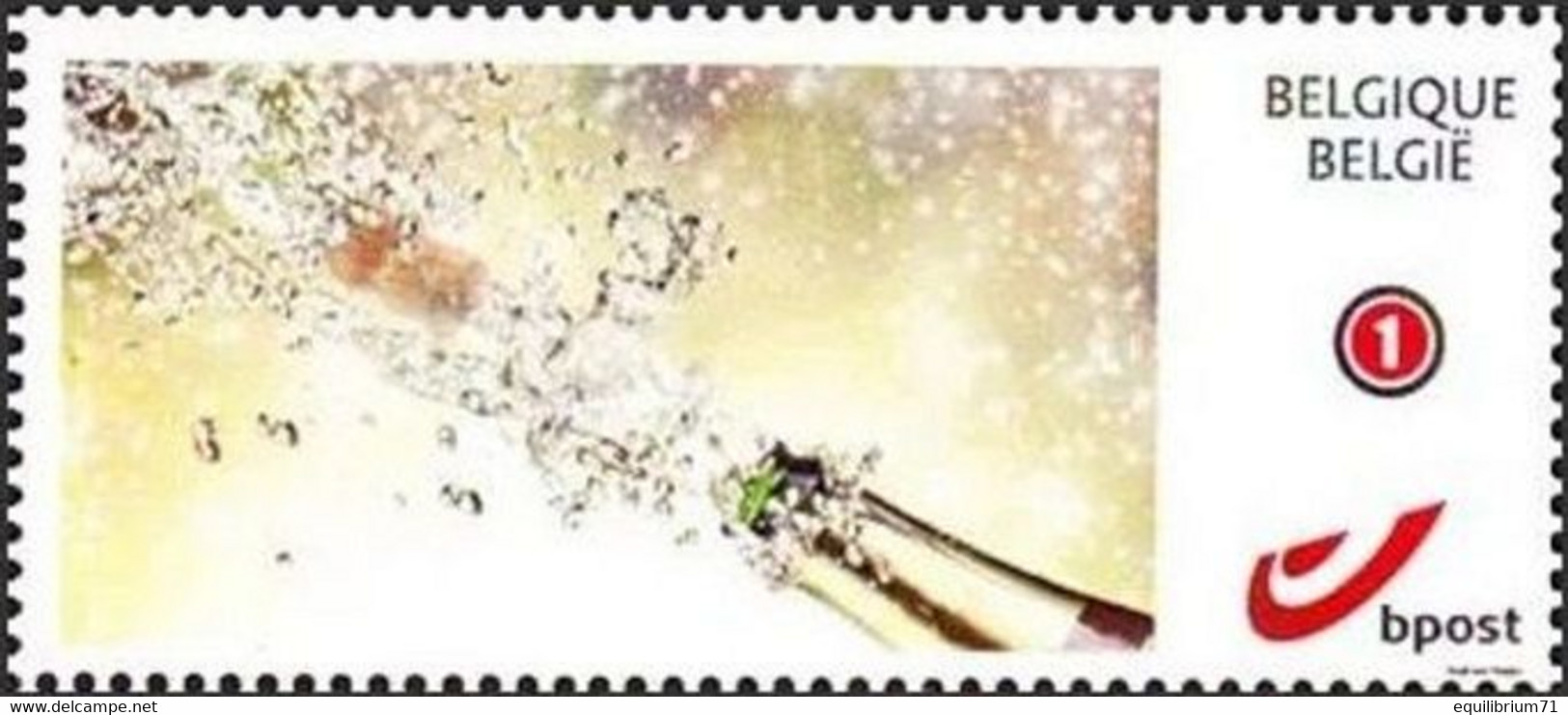 DUOSTAMP** / MYSTAMP** - Champagne / Champagner - Happy-love - Autocollant / Zelfklevend - Ungebraucht