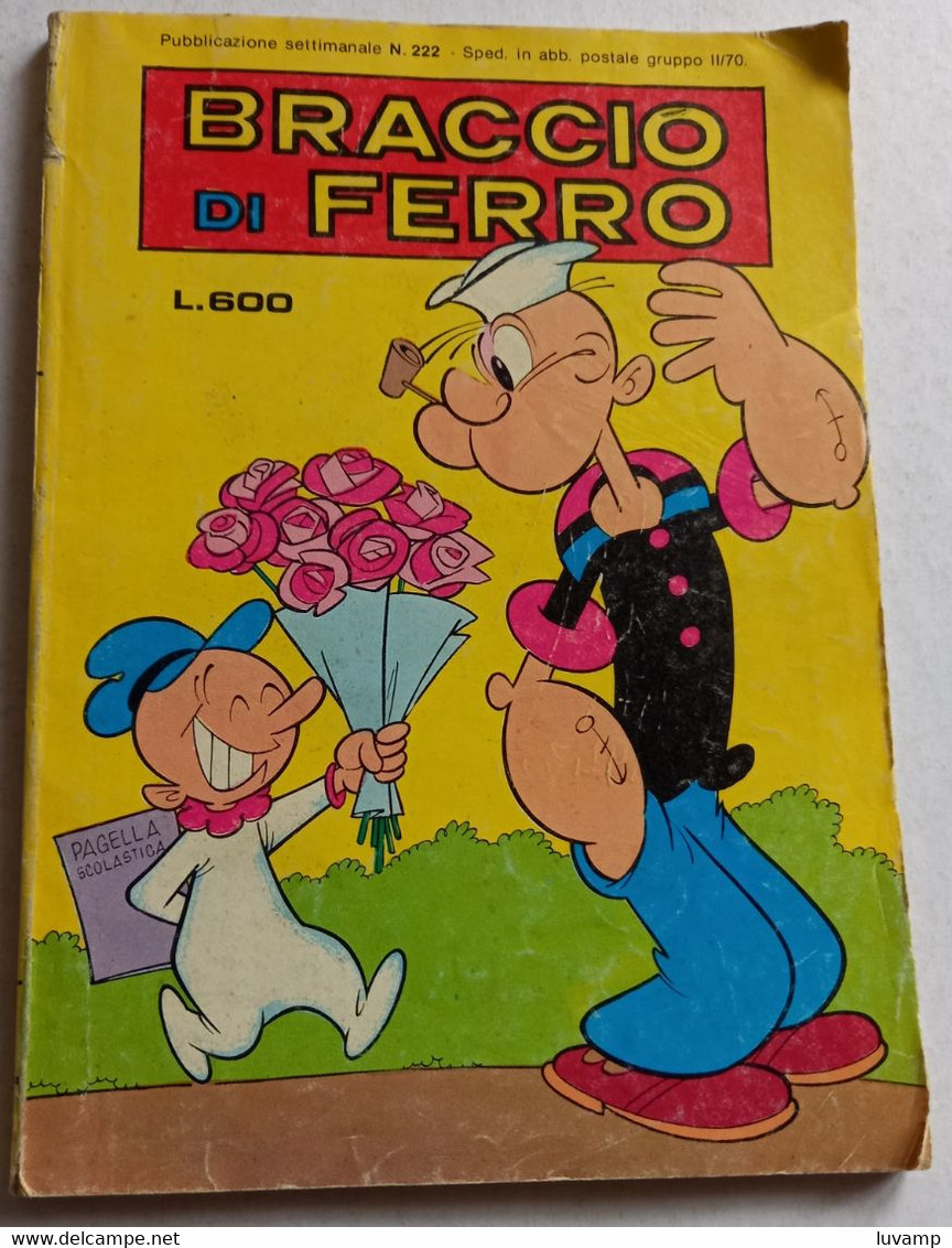 BRACCIO DI FERRO N. 222  DEL    19 GIUGNO 1981 -EDIZ.  METRO (CART 48) - Umoristici