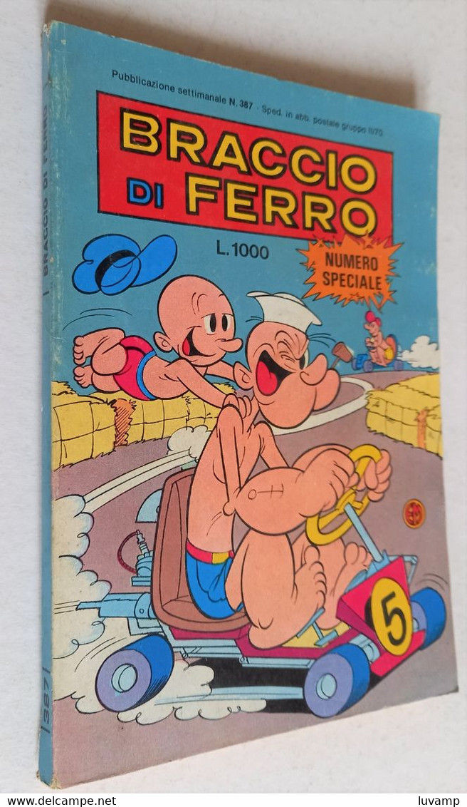 BRACCIO DI FERRO N. 387  DEL   17 AGOSTO 1984 -EDIZ.  METRO (CART 48) - Umoristici